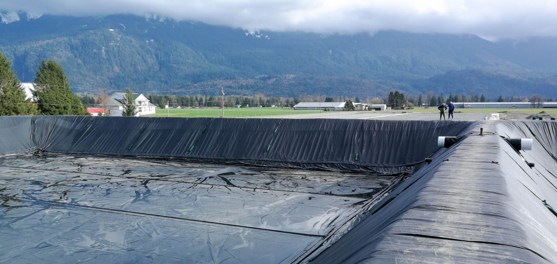 Almacenamiento de agua en un vivero de plantas, Canadá