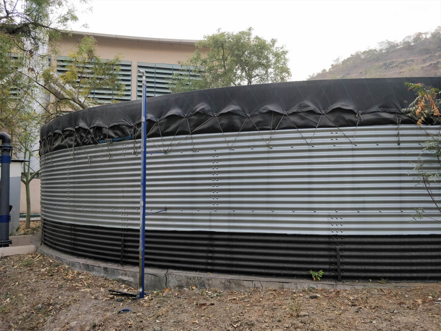 Flushing water for a university, India