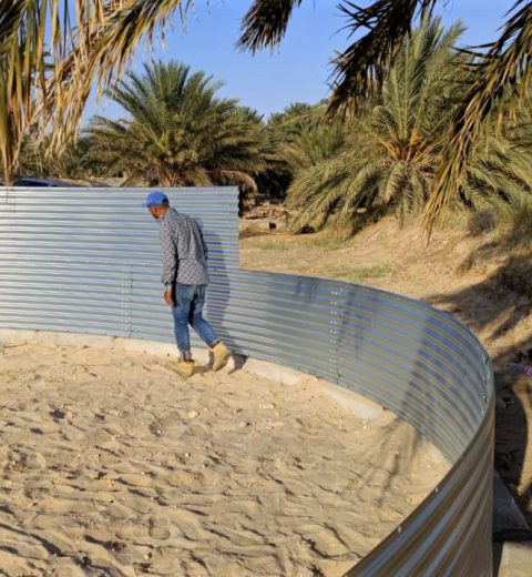 Metal water tank with Install+, the Netherlands Metal water tank with Install+, the Netherlands
