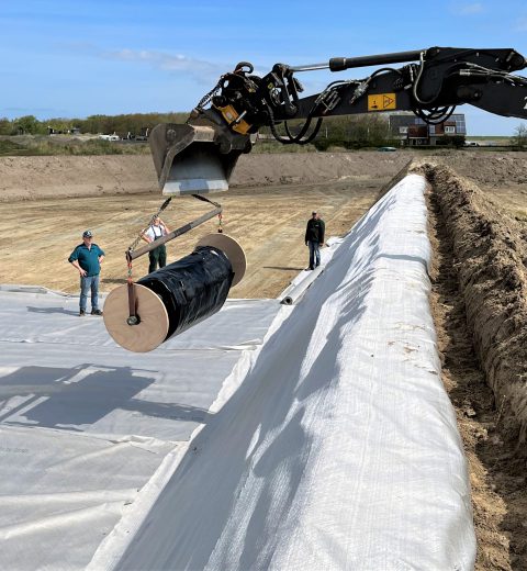 Excavated basin for a golf course, the Netherlands