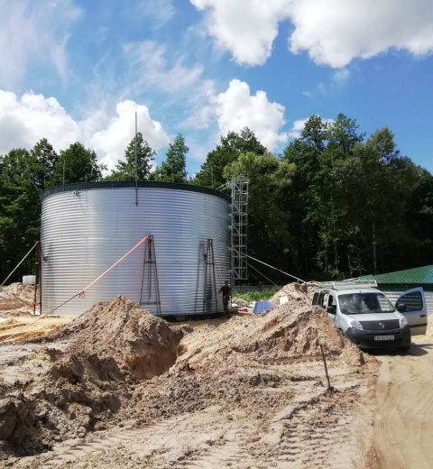 Fire protection tank in Lviv, Ukraine