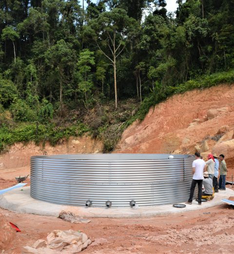 Tank for a watermelon nursery, Malaysia